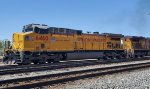 UP 6460 Close Up Shot as She Rolls into The UP East Ogden Yard Leading a Manifest Train. 